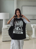 Age raglan oversized fit short-sleeved shirt