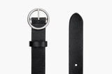 Circle leather belt