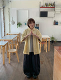 Kituri Summer Raw Denim Balloon Wide Pants