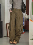 Gane Vintage Washing String Cargo Pants