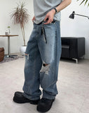 Ens Damaged Regular Denim Pants
