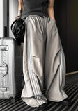 [UNISEX] Metal Track Wide Nylon Pants