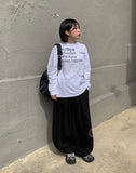[Unisex] Bits Lettering Over Long Sleeve Tee