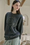 Triple Heart Pigment Sweatshirt
