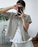 Noir check shirt