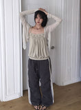Robo Tencel See-through Snap Cardigan