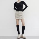 Giony Ribbed Brushed T-shirt