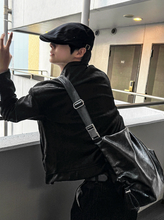【COSYHARU】Black semi-wide denim COSYHARU (コシハル) - ブラックセミワイドデニム / Black semi