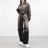 lupin wide denim pants