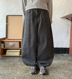 Kahiten Stripe Cotton Balloon Pants