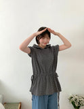 Lingel Star Hood Shirring Short Sleeve Tee