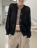Pub Summer See-Through Knit Cardigan