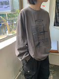 [unisex] Brand Pigment Print Long Sleeve T-Shirt