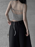 Backless Strap Padded Sleeveless