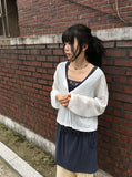 Milkpo Summer Basic Loose-Fit Cardigan