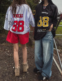 88 Sporty Metal Jersey Short Sleeve T-shirt