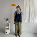 [unisex] Laran Linen Banding Wide Pants