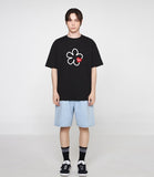 Line Flower Heart Logo Short Sleeve Tee