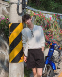 Solar Linen V-neck Knit