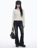 BONE WINGS Henley Neck Long Sleeve T-shirt