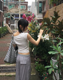 Somni Dot Lace Ribbon Big Shoulder Bag