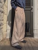 Woobin Two Tuck Wide Slacks