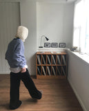 Tumb Fleece Fluffy Button Balaclava