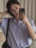 With overfit half shirt