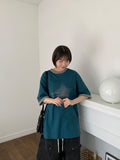 [unisex] Heno Star Color Matching Over Short Sleeve T-Shirt