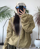 Kib Waterproof Shirring Wind Jacket