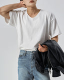 Jun Inner U-Neck Washing Short Sleeve Tee
