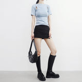 Komon slit short skirt pants