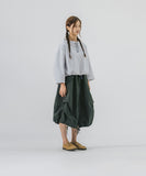 [AG.W] Front Zip Fishtail Balloon Skirt