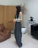 Rael Ribbed Square Neck Slim Sleeveless