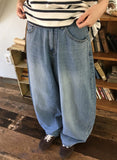 Obe wide denim pants