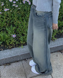 Rare Denim Washing Wide Pants