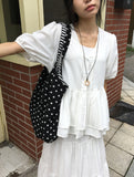 Pombo Tiered Frill Over Fit Short Sleeve Puff Blouse