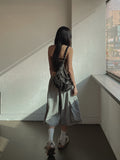 Bird Vintage Ribbed Halter Sleeveless