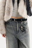 Layout leather lighter holder keyring