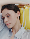 H Edition (W) Volume Lune Earrings