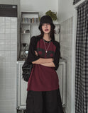99 Raglan Oversized Knit Short Sleeve
