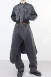 Picoa layered denim skirt