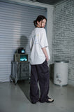 Wild Cat Embroidery Short Sleeve T-shirt