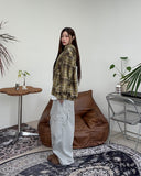 Camor Hood Check Banding Shirt