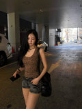 Y2K Leopard Slim Top