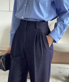 Kebeul Pintuck Wide Slacks