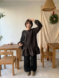 Benday banding side check color matching brushed jogger pants
