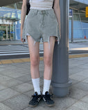 Myumyu Damage Short Denim Pants