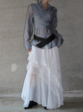 Resin Bohemian Unbalanced Tiered Skirt