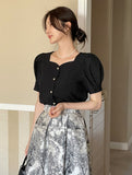 Mulian Toile Jacquard Pattern Flare Banding Skirt